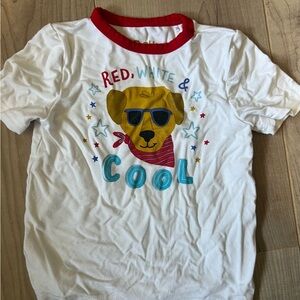 Little Sleepies Red and White Cool Dog T-Shirt